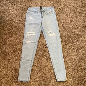 Light wash jeans